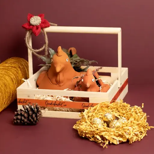 The Golden Chick Basket