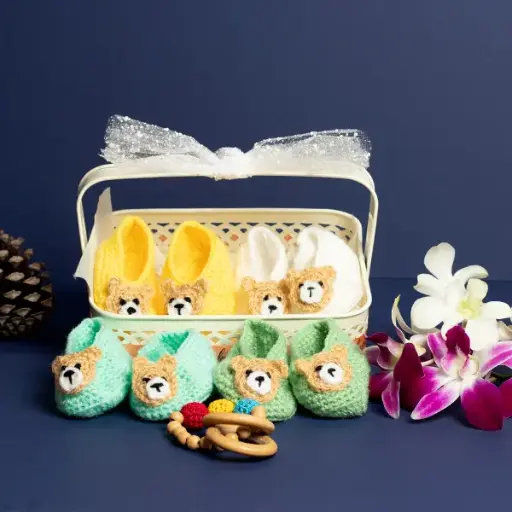 Crochet Prince Shoe Basket